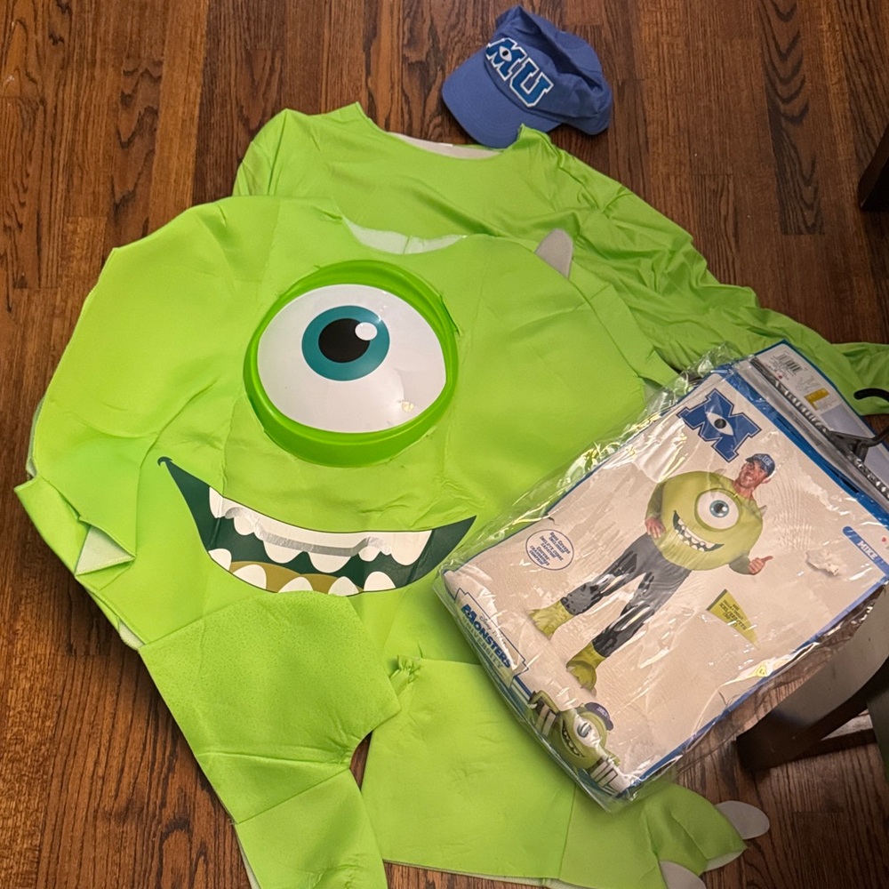Green Monster Adult Men’s Costume mike wazowski disney Monsters Inc XXL 50-52